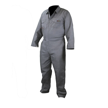 Workwear VolCore Cotton/Nylon FR Coverall-GY-XL